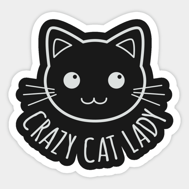 Crazy Cat Lady Sticker by Kyandii